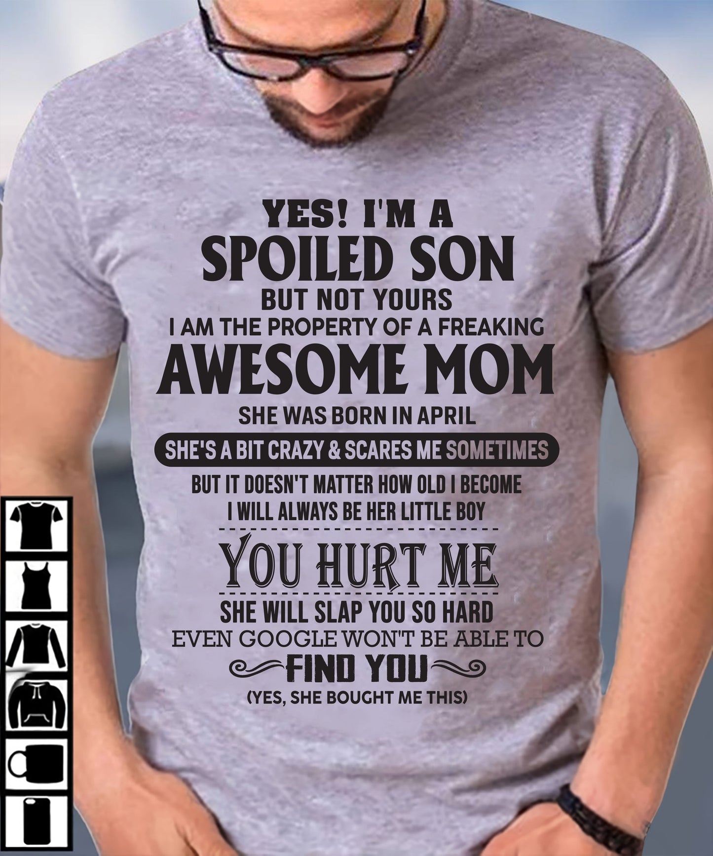 April - Awesome Mom - Perfect gift for son From Mom - XUAN04 (SKU-MS01-04)