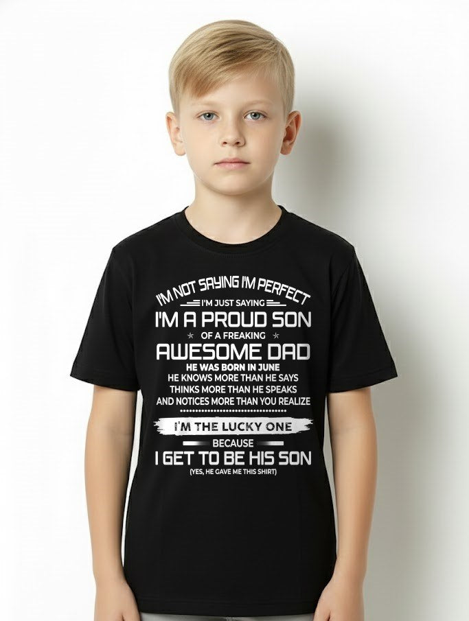 JUNE - I'm not saying I'm perfect T-shirt From DAD - TRACY06 (SKU2605-284-06)
