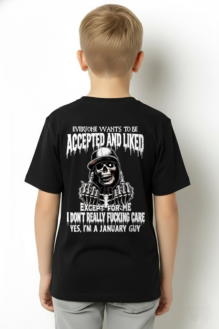 JANUARY - "I DON'T REALLY FUCKING CARE" T-shirt For MAN - TRACY01 (SKU2606-268-01)