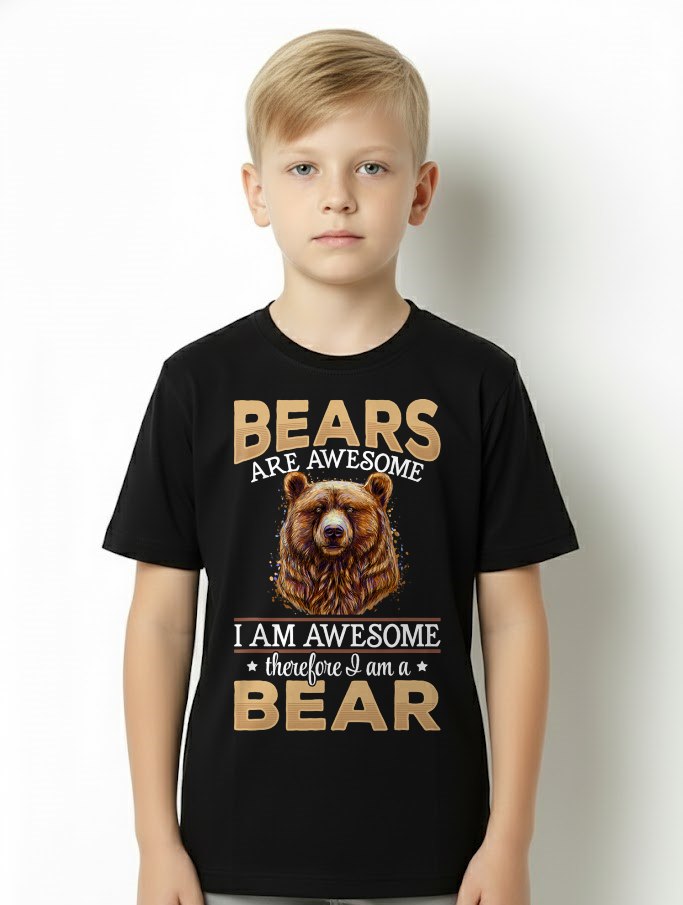 Brown Bear Grizzly Animals - Bears are Awesome T-Shirt For MAN - TRACY00 (SKU-TRAN-160502)