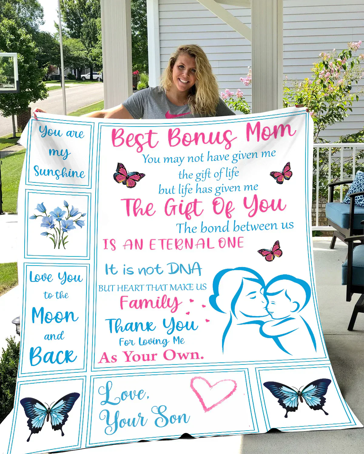 Best Bonus Mom Blanket From Son