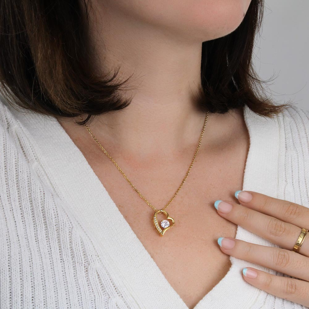 TO MY LOVE FROM HUSBAND NECKLACE - PERFECT GIFT FOR VALENTINE - Premium Forever Love Necklace (SKUJ12-295)