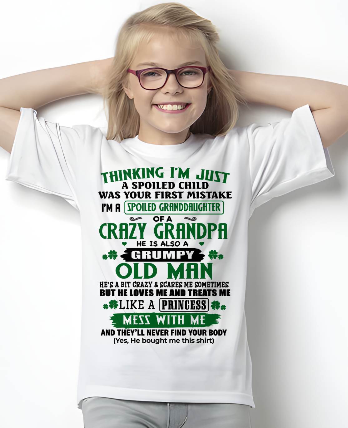 SPOILED GRANDDAUGHTER - GIFT FROM GRANDPA - tracy00 (SKU2602-118-00)