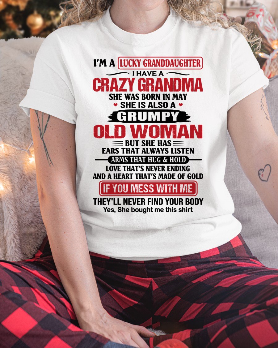 MAY - LUCKY GRANDDAUGHTER HAVE A GRANDMA From GRANDMA - TRACY05 (SKU2609-25-05)