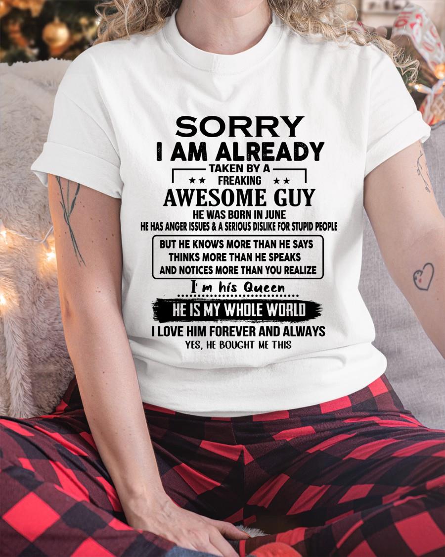 June - Awesome Boyfriend Born In June- Special gift for your Girlfriend - From Husband XUAN06 (SKUT08-11-06)
