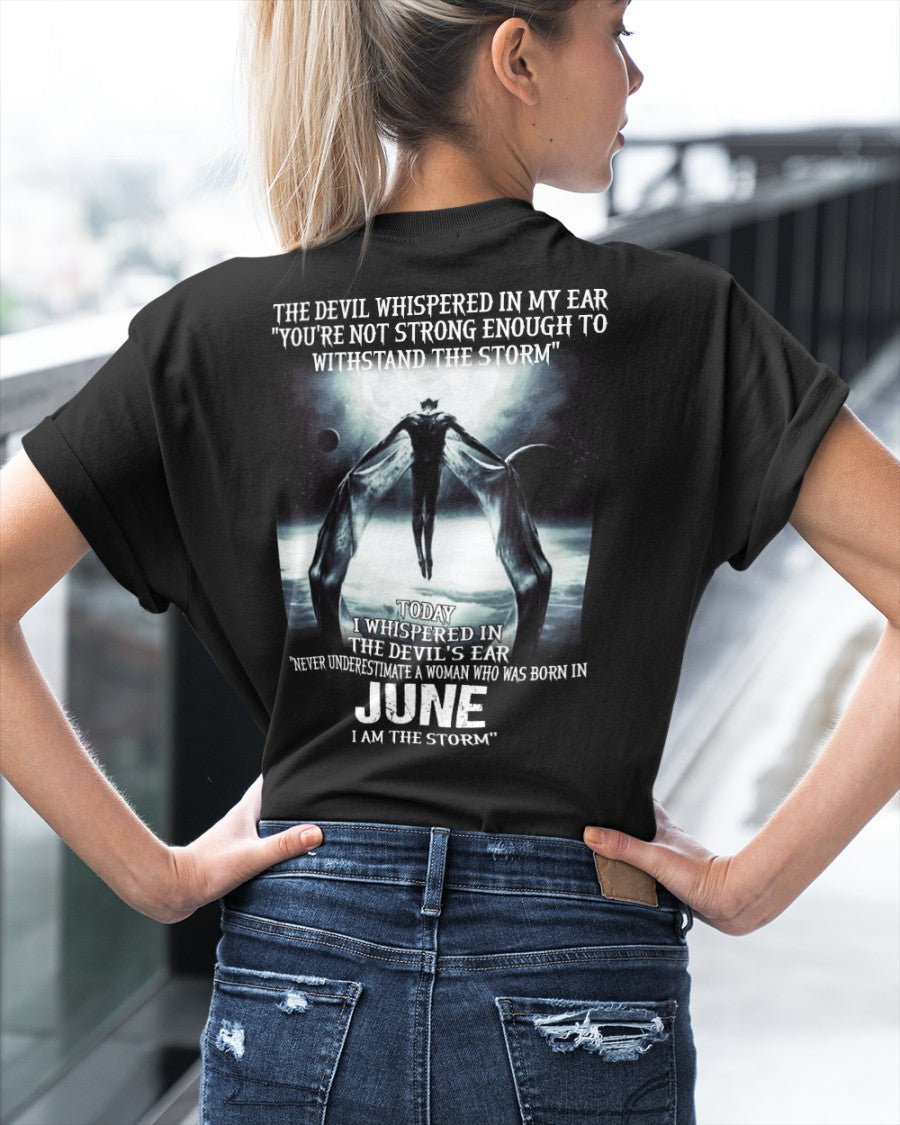June - The Devil Whispered In My Ear - T-Shirt For Woman - XUAN06 (SKU-CHAUU-06)