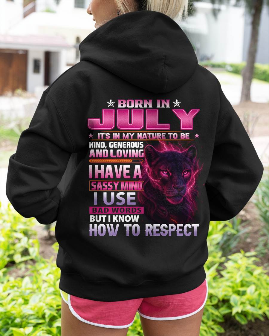 Born In July – T-Shirt For Woman – XUAN07 (SKU09-24-07)