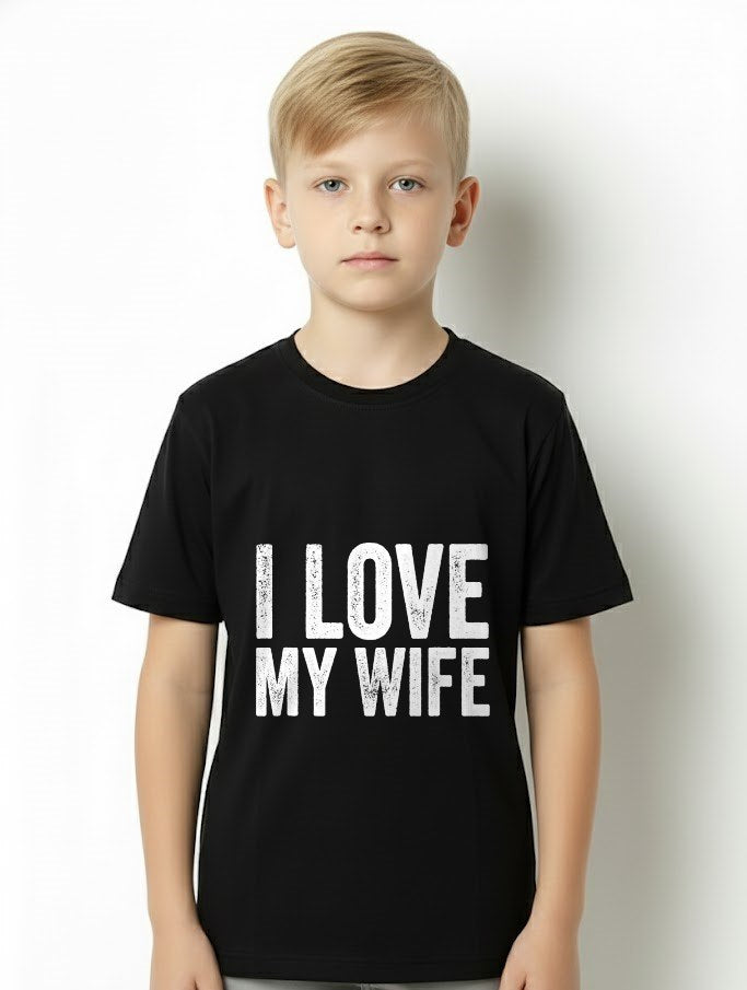 I Love My Wife Marriage Gifts for Husband T-Shirt From WIFE - TRACY00 (SKU-TRAN-1305014)
