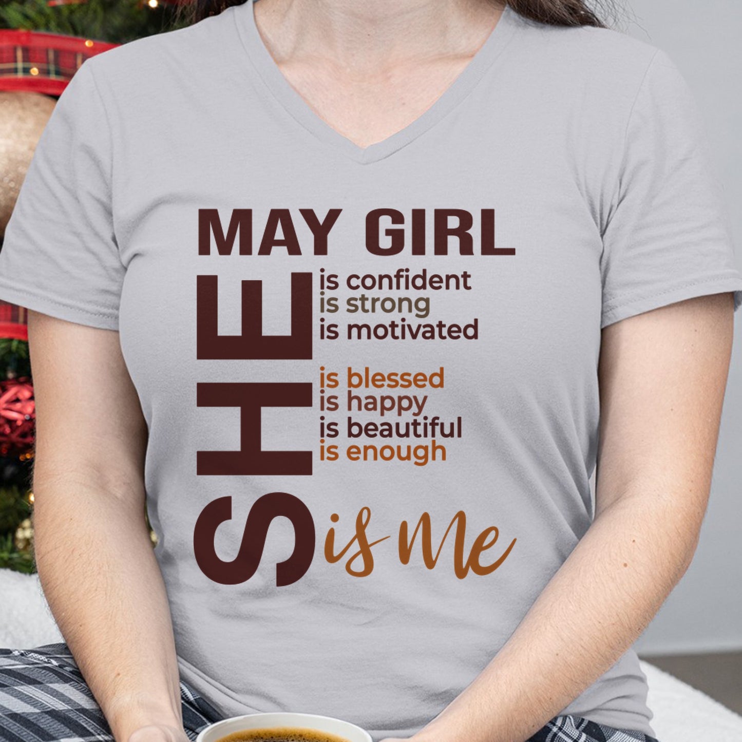 May - T-shirt For Woman Born In May - TRACY05 (SKU2605-04-05)