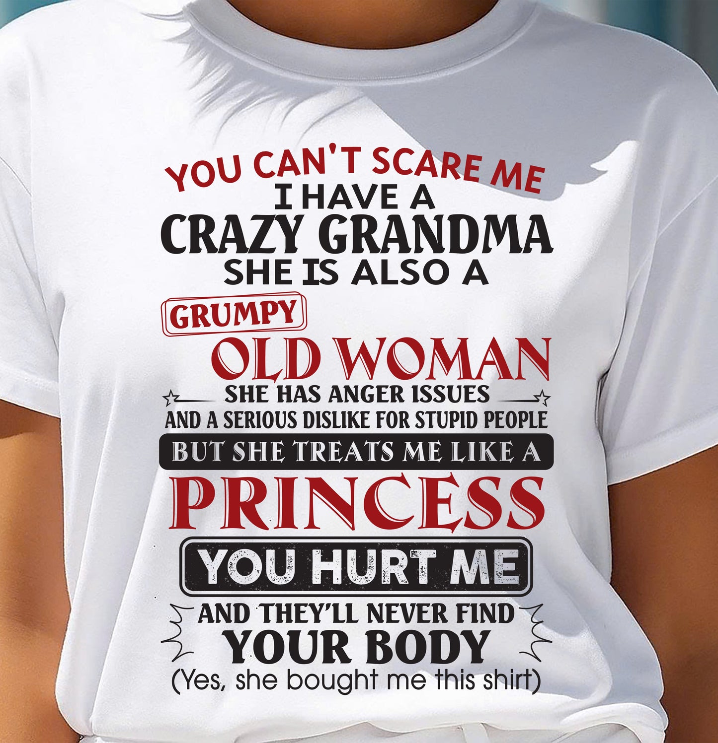 You Can't Scare Me - Gift For Grandson And Granddaughter From Grandma - XUAN00 (SKU10-76-00)