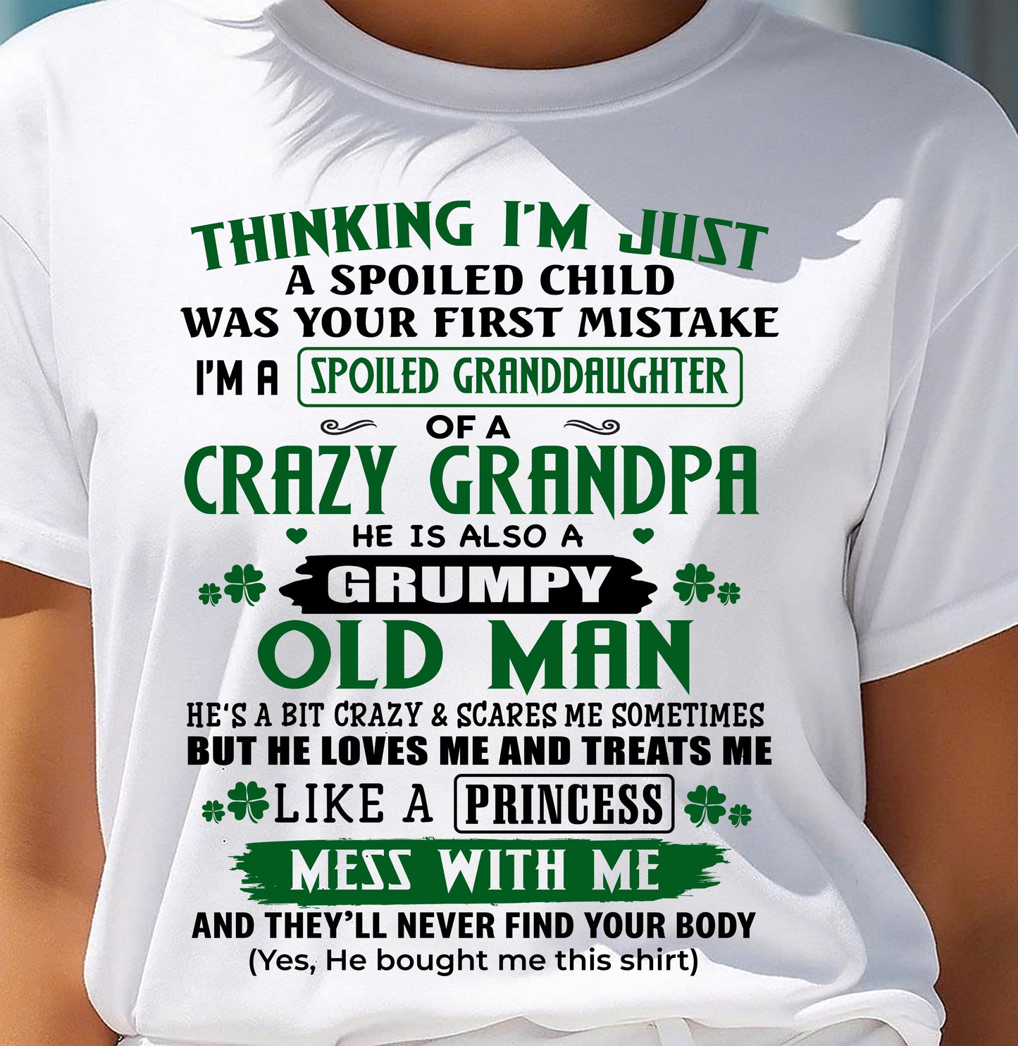 SPOILED GRANDDAUGHTER - GIFT FROM GRANDPA - tracy00 (SKU2602-118-00)