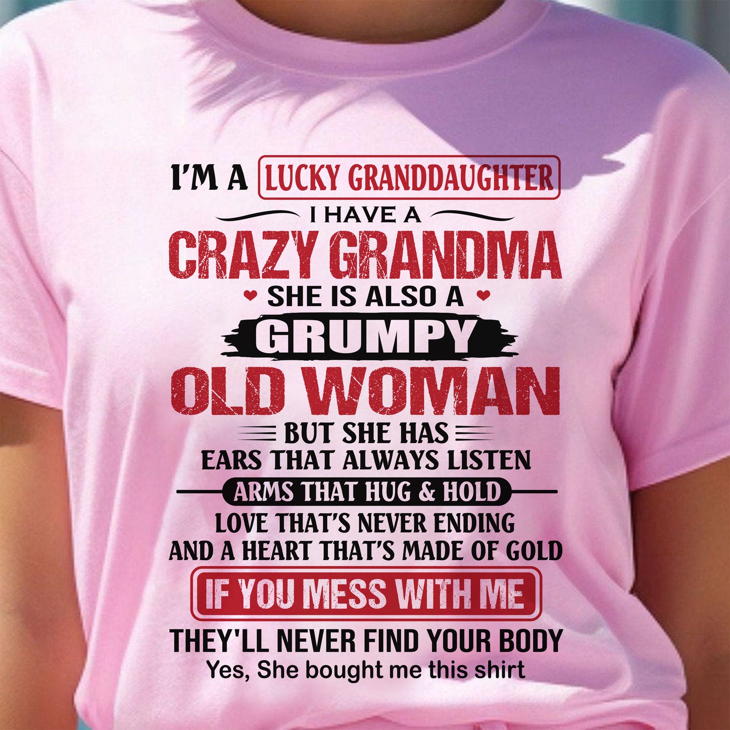 LUCKY GRANDDAUGHTER HAVE A GRANDMA From GRANDMA - TRACY00 (SKU2609-25-00)