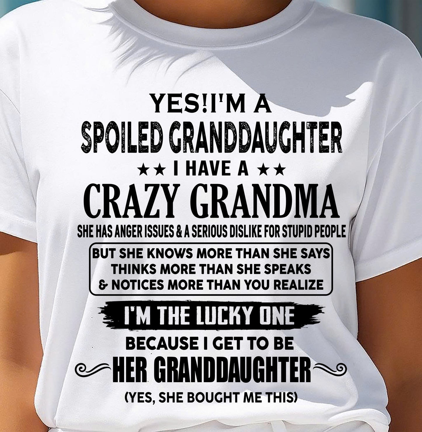 LUCKY GRANDDAUGHTER! - FROM GRANDMA - tracy00 (SKU12-119-00)