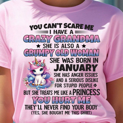JANUARY - YOU CAN'T SCARE ME - GIFT FROM GRANDMA - tracy01 (SKU09-106-01)