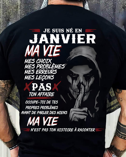 MA VIE – T-shirt pour homme – xuan01 (SKU12-269-01)