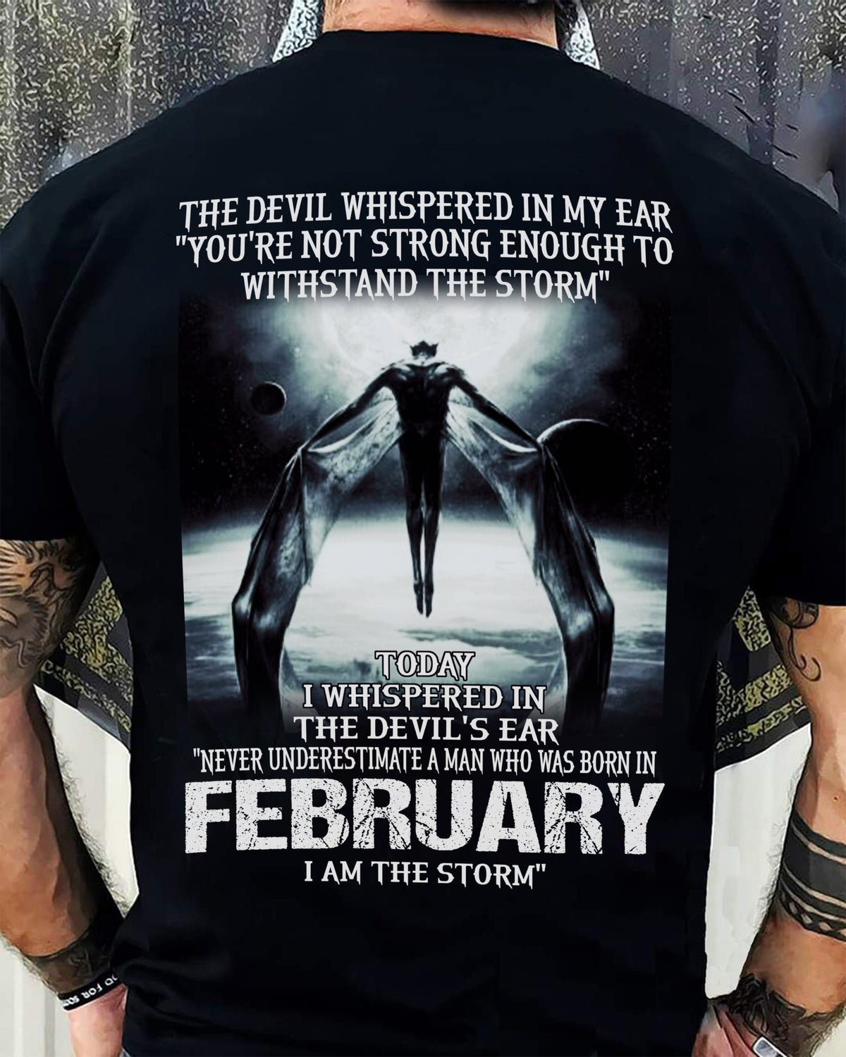 FEBRUARY - THE DEVIL WHISPERED IN MY EAR - T-SHIRT FOR MAN - XUAN02 (SKU08-35-02)