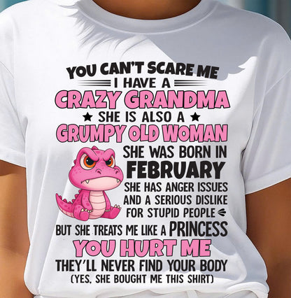 You Can’t Scare Me - Gift For Grandson And Granddaughter From Grandma - XUAN02 (SKU09-130-02)