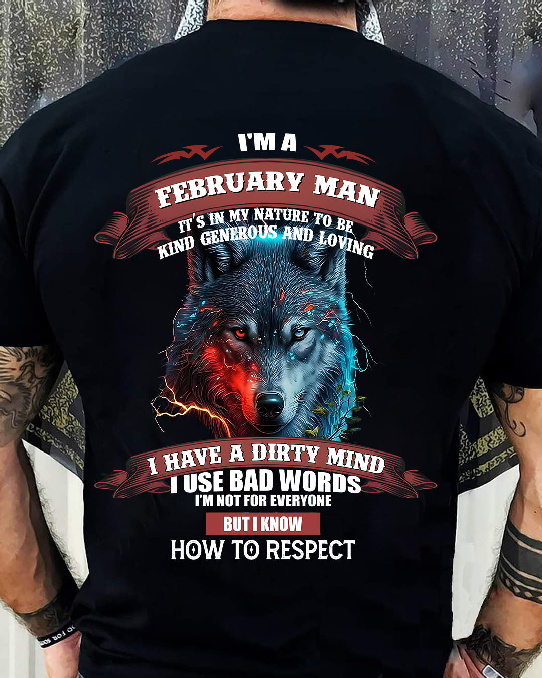 I’M A FEBRUARY MAN – T-SHIRT FOR MAN – xuan02 (SKU12-162-02)