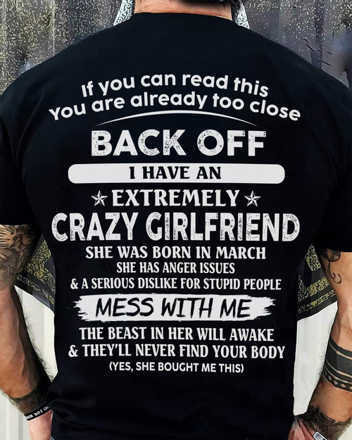 March - If You Can Read This You Are Already Too Close - Gift For Your Boyfriend, Husband From Wife - XUAN03 (SKU07-175-03)