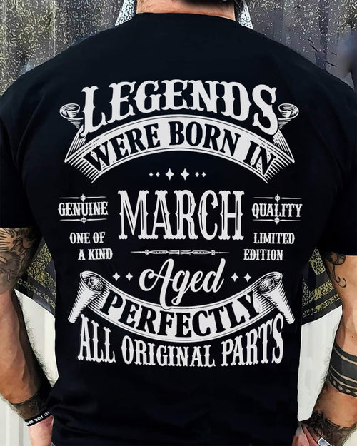 LEGENDS WERE BORN IN MARCH - T-SHIRT FOR MAN - XUAN03 (SKU08-37-03)