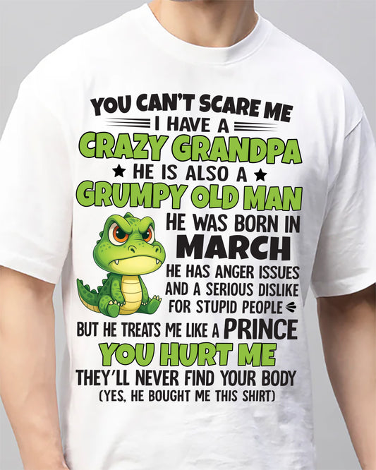YOU CAN’T SCARE ME - GIFT FOR GRANDSON AND GRANDDAUGHTER FROM GRANDPA - XUAN03 (SKU09-121-03)
