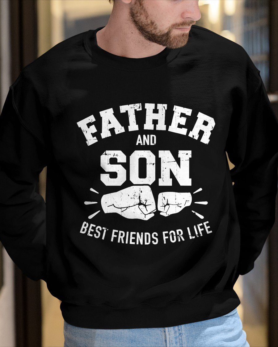 Father and Son Best Friends for Life T-Shirt From MOM - TRACY00 (SKU-TRAN-120506)