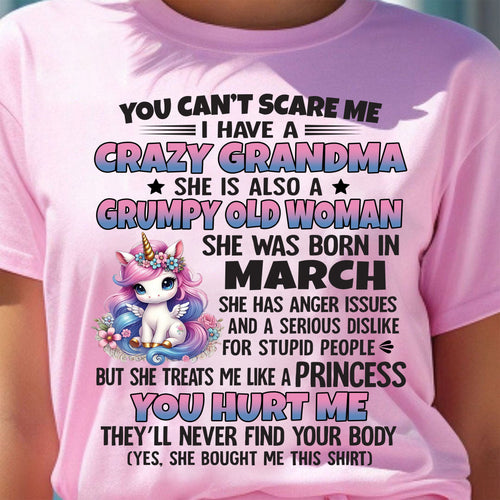 MARCH - YOU CAN'T SCARE ME - GIFT FROM GRANDMA - tracy03 (SKU09-106-03)