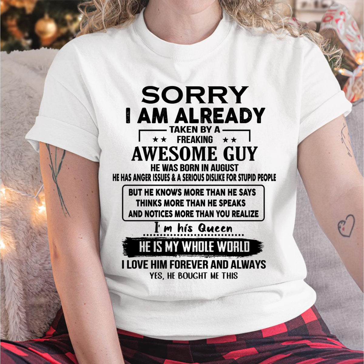 August - Awesome Guy - Perfect gift for your girlfriend or wife  From Husband - XUAN08 (SKUT08-11-08)