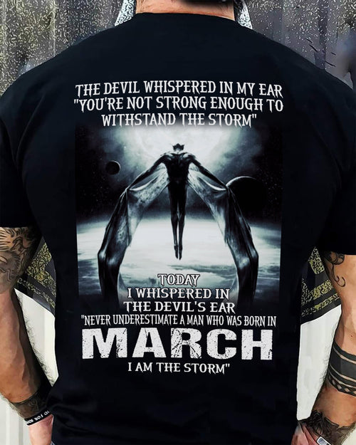 MARCH - THE DEVIL WHISPERED IN MY EAR - T-SHIRT FOR MAN - XUAN03 (SKU08-35-03)