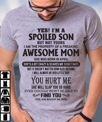 April - Awesome Mom - Perfect gift for son From Mom - XUAN04 (SKU-MS01-04)