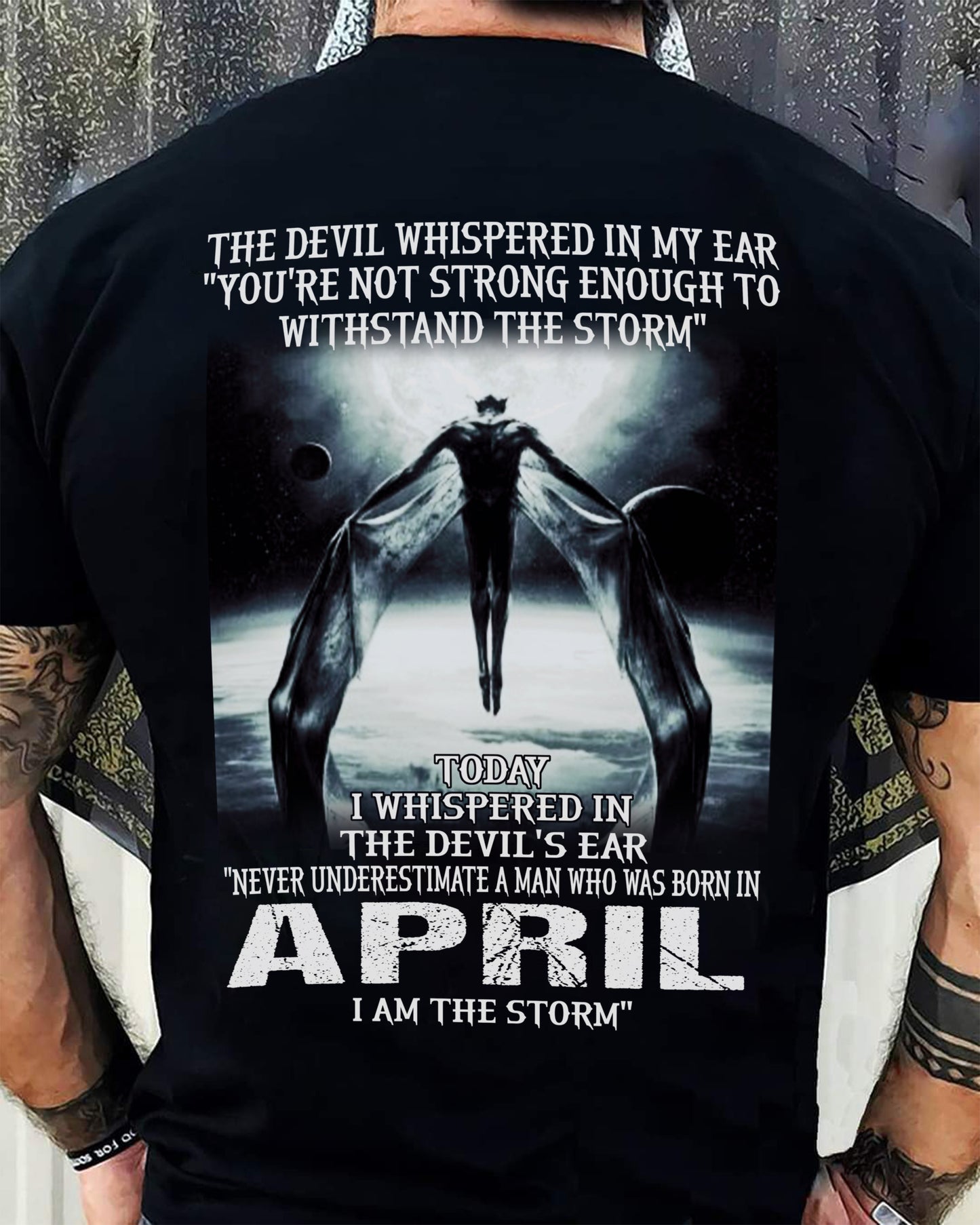 APRIL - THE DEVIL WHISPERED IN MY EAR - T-SHIRT FOR MAN - XUAN04 (SKU08-35-04)
