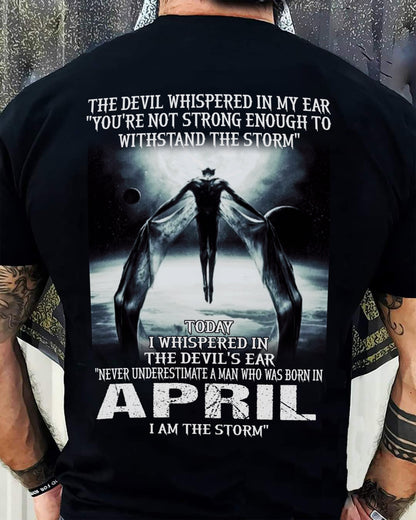 APRIL - THE DEVIL WHISPERED IN MY EAR - T-SHIRT FOR MAN - XUAN04 (SKU08-35-04)