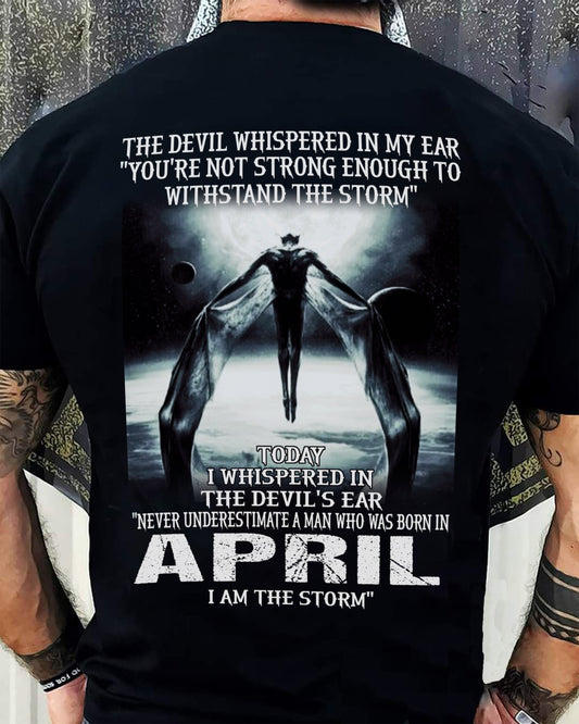 APRIL - THE DEVIL WHISPERED IN MY EAR - T-SHIRT FOR MAN - XUAN04 (SKU08-35-04)