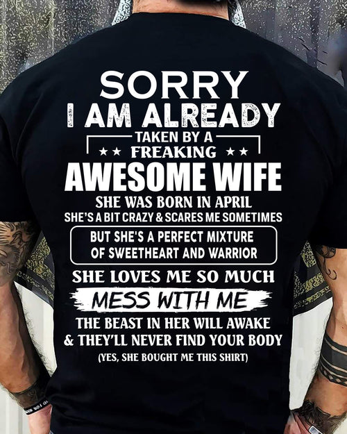 Wife Aril - Perfect gift for husband From Wife - tracy04 (SKU68-86-04)