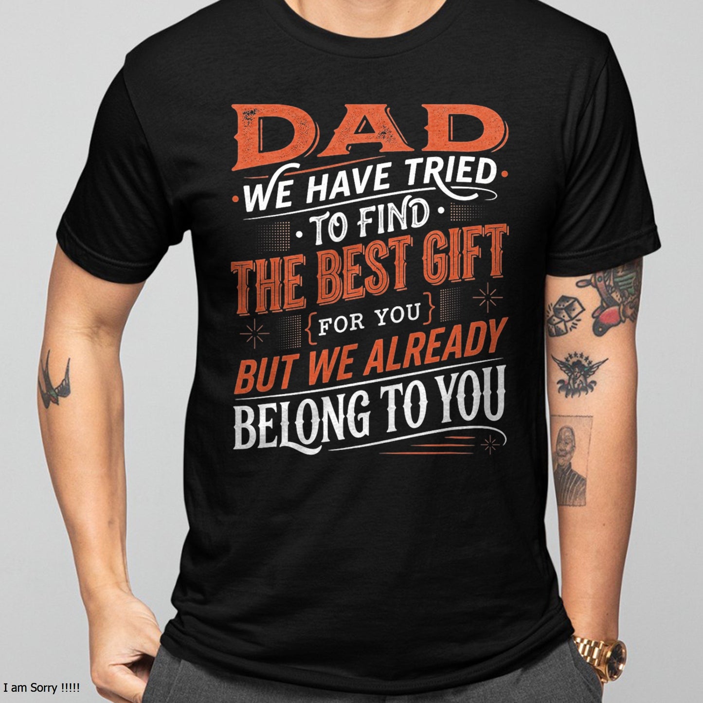 Fathers Day Shirt from Daughters Sons Wife Kids for Daddy T-Shirt From DAUGHTER OR SON - TRACY00 (SKU-TRAN-120514)