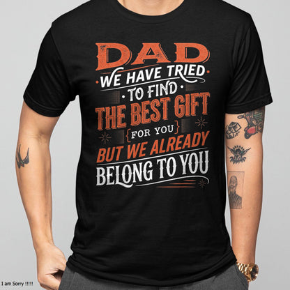 Fathers Day Shirt from Daughters Sons Wife Kids for Daddy T-Shirt From DAUGHTER OR SON - TRACY00 (SKU-TRAN-120514)