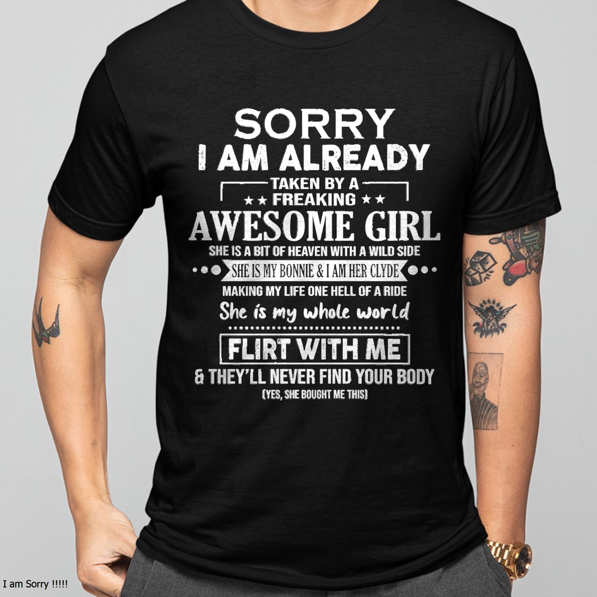 She Is My Bonnie And I Am Her Clyde – FROM WIFE TO HUSBAND – tracy00 (SKU26T-01-61-00)