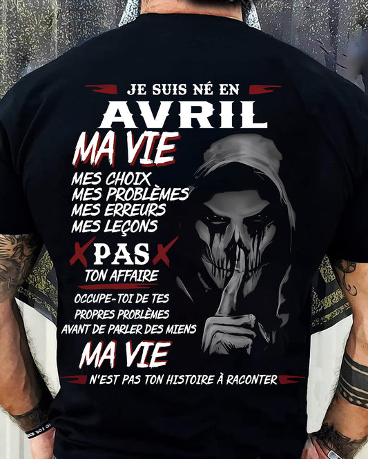MA VIE – T-shirt pour homme – xuan04 (SKU12-269-04)