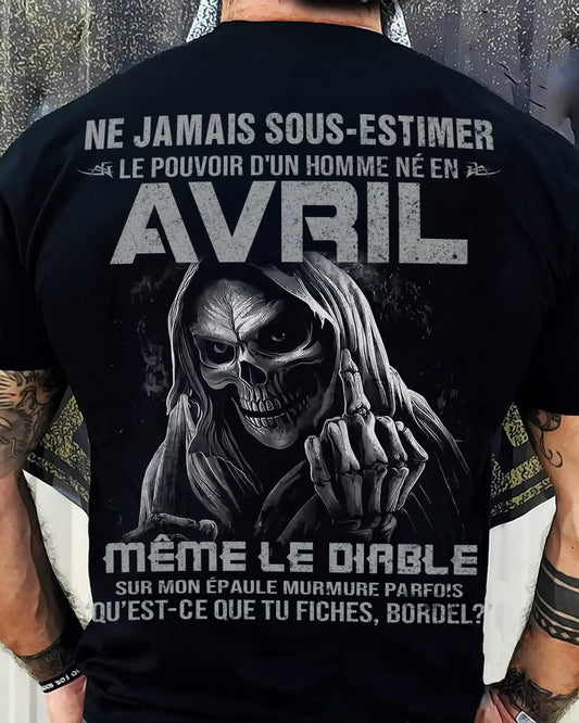 LE POUVOIR D’UN HOMME NÉ EN – T-SHIRT POUR HOMME – xuan04 (SKU08-61-04)
