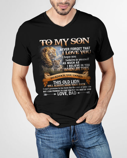 To My Son T-Shirt – Gift From Dad / Man - XUAN00 (SKU12-76)