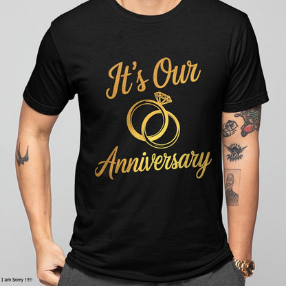 It's Our Anniversary Shirts for Married Couples Husband Wife T-Shirt For MAN - TRACY00 (SKU-TRAN-130502)