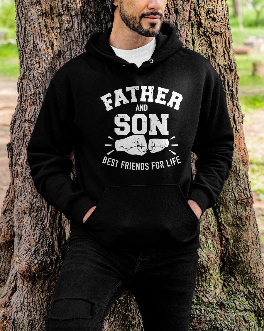 Father and Son Best Friends for Life T-Shirt From MOM - TRACY00 (SKU-TRAN-120506)