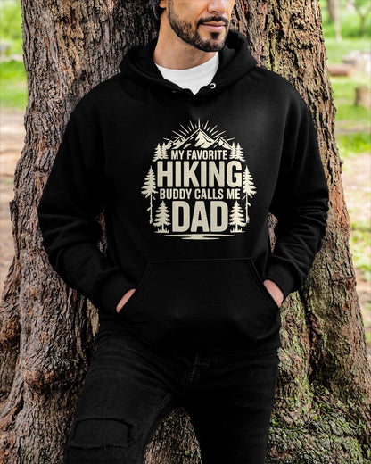 My Favorite Hiking Buddy Calls Me Dad T-Shirt For MAN - TRACY00 (SKU-TRAN-120508)
