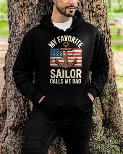 My Favorite Sailor Calls Me Dad T-Shirt For MAN - TRACY00 (SKU-TRAN-120507)