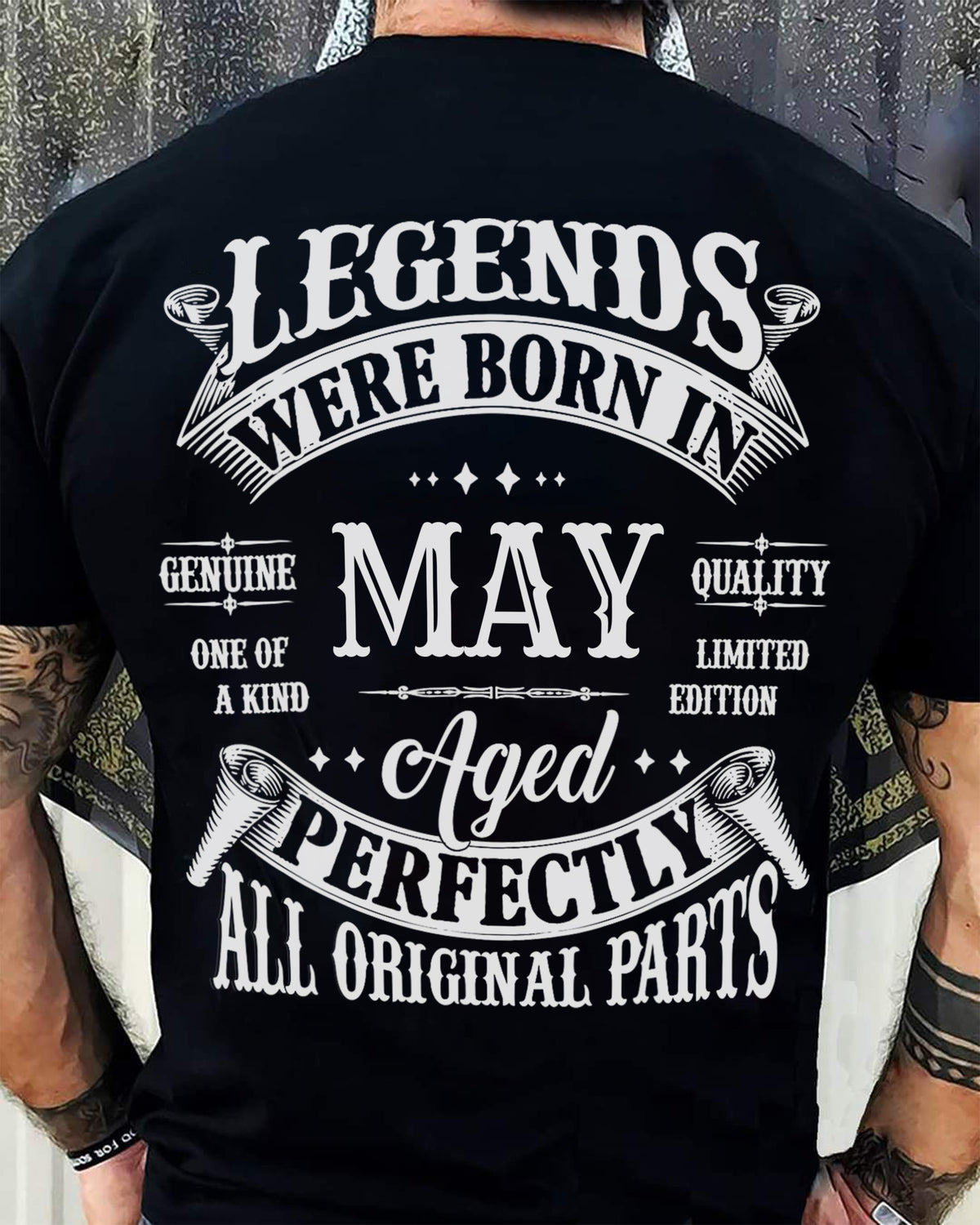 LEGENDS WERE BORN IN MAY - T-SHIRT FOR MAN - XUAN05 (SKU08-37-05)