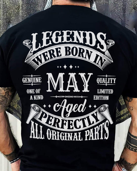 LEGENDS WERE BORN IN MAY - T-SHIRT FOR MAN - XUAN05 (SKU08-37-05)