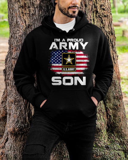 I'm A Proud Army Son With American Flag Veteran Gift Long Sleeve T-Shirt For MAN - TRACY00 (SKU-TRAN-120501)