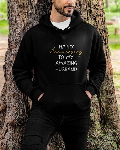 Happy Anniversary to My Amazing Husband Idea for Couples T-Shirt From WIFE - TRACY00 (SKU-TRAN-1305012)