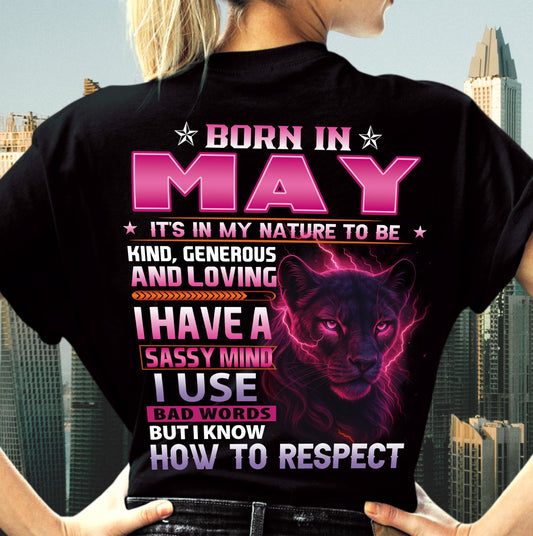 Born In May – T-Shirt For Woman – XUAN05 (SKU09-24-05)