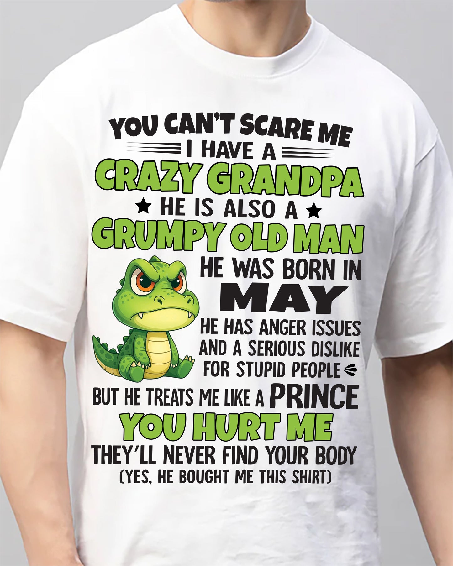 YOU CAN’T SCARE ME - GIFT FOR GRANDSON AND GRANDDAUGHTER FROM GRANDPA - XUAN05 (SKU09-121-05)